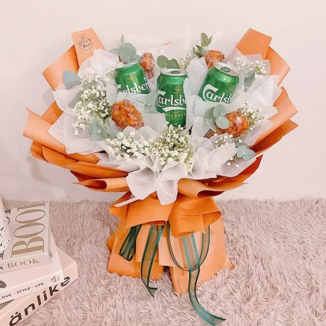 Fried Chickens Beers Bouquet 炸鸡啤酒花束