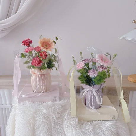 Blooming Carnation Jar