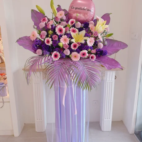 seven florist bloom brilliance flower stand champagne 05